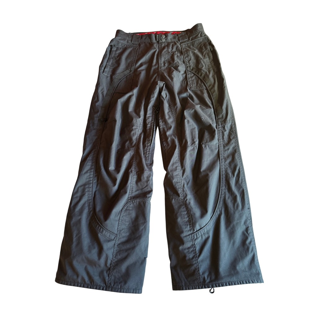 Vintage Y2K Oakley Software Snow Ski Snowboard Pants Black Vents Mens Large